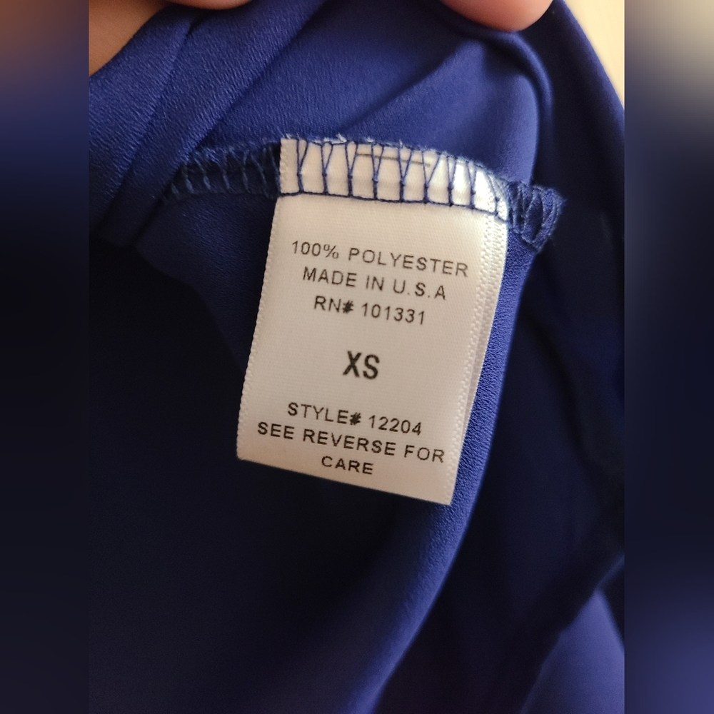 NWOT Charlotte Russe XS Blue Shirt - Picture 3 of 3